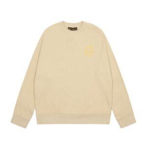 Drew Wavy Striped Knit Sweater Apricot Dr37