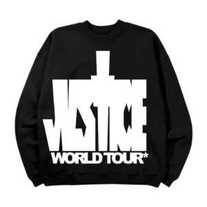 Justine Bieber Justice Black Sweatshirt