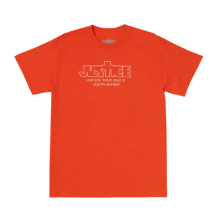 Justin Bieber Justice Tour Orange T-Shirt